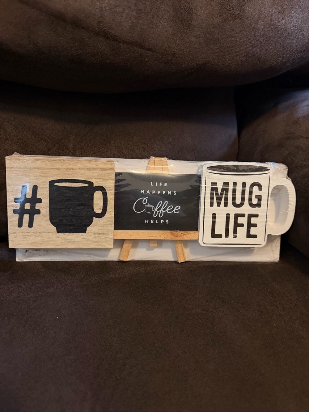 3-Piece “Mug Life” Mini Signs – NEW